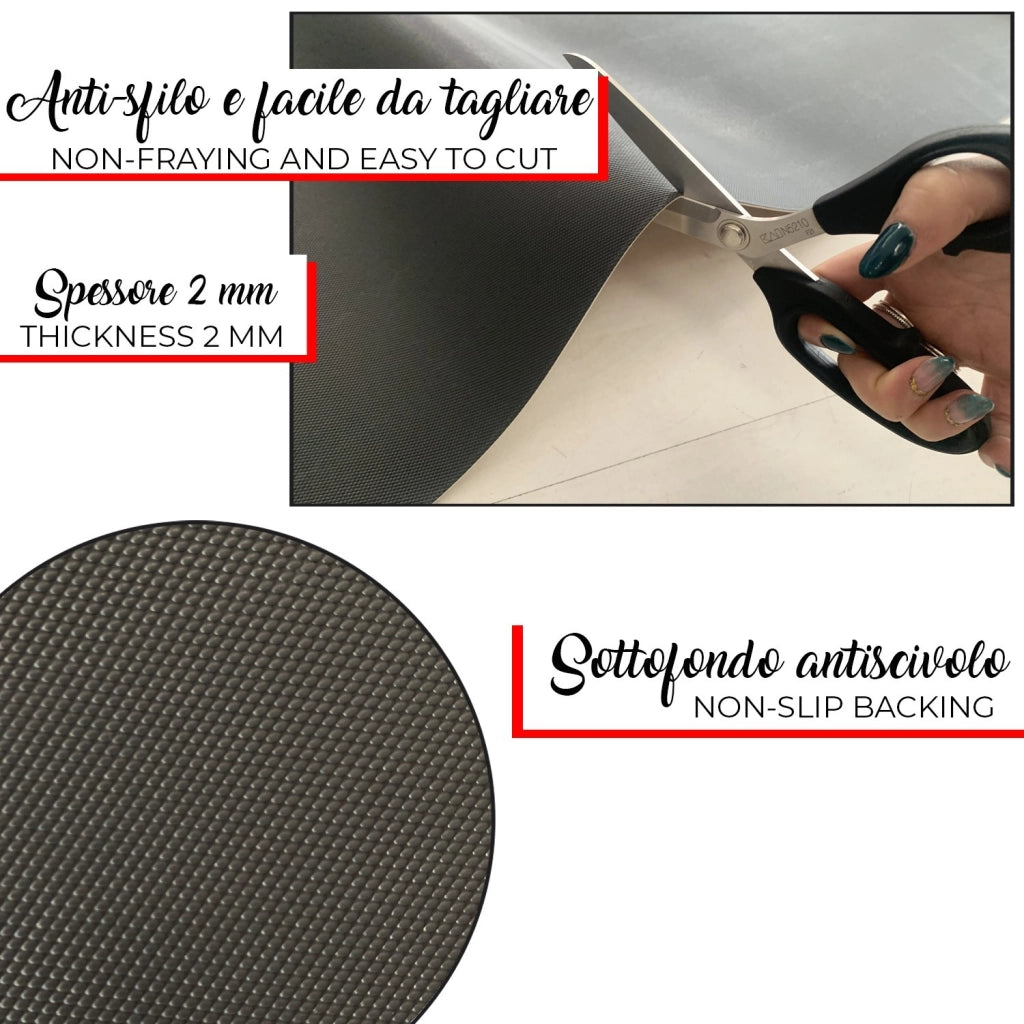 Tappeto Cucina Gomma Pvc Stampato In Alta Risoluzione HD Antimacchia Antiscivolo Pietre - 51x450 Cm