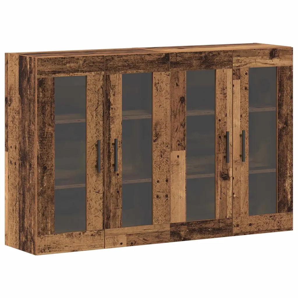 Armadi da Muro 2 pcs Legno vecchio 69,5 x 34 x 90 cm 3394566