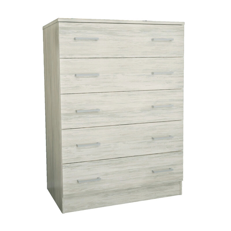 KIT CASSETTIERA 5 CASSETTI 80X45X111 CM BIANCO VEN.K083
