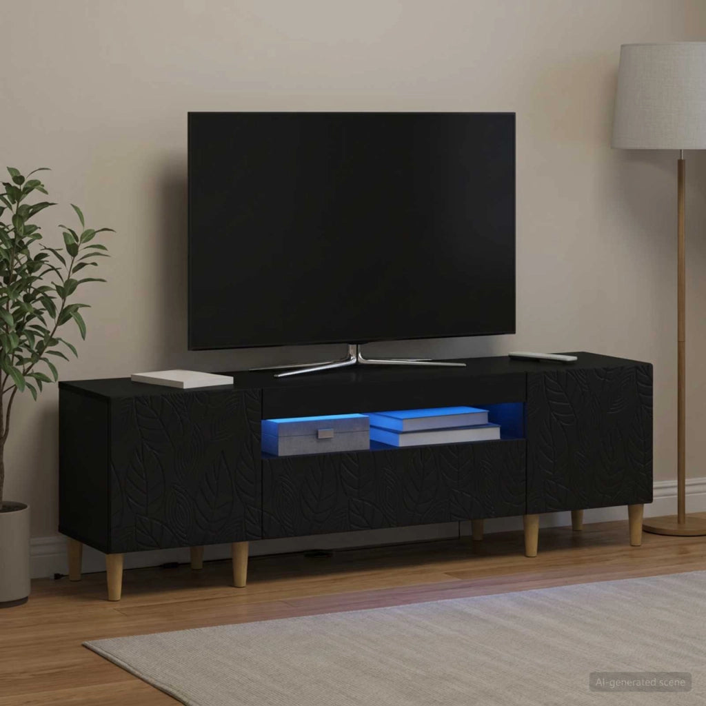 Mobile TV LED DELFT 153 x 35 x 43 cm Nero Legno ingegnerizzato 897126