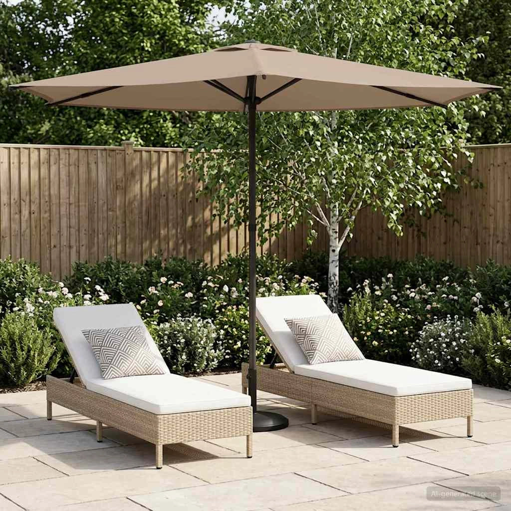 Ombrello da giardino 270 x 270 cm Poliestere Rettangolare 42036187