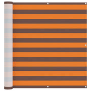 Schermo da balcone | Paravento da Balcone Arancione e Marrone 110 x 1000 cm