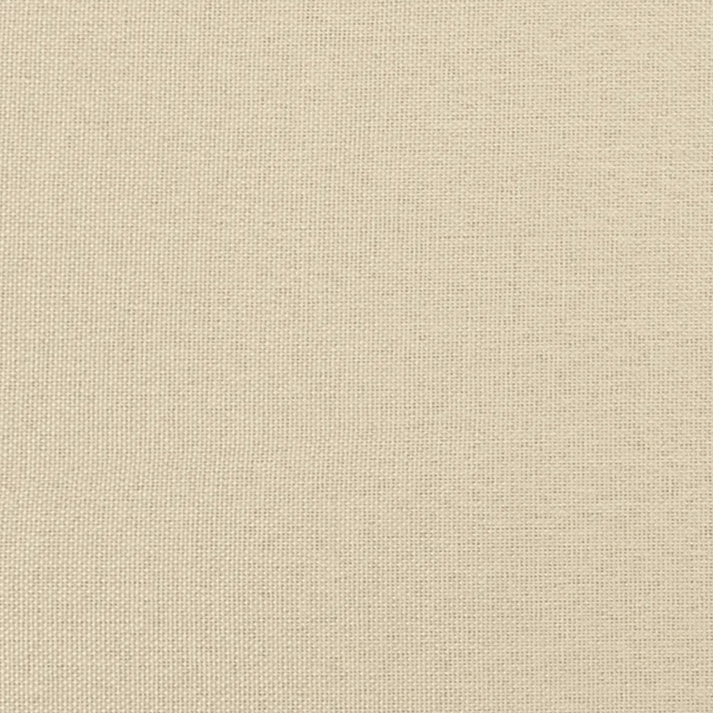 Divano | Divano da soggiorno | Sofa a 2 Posti con Cuscini Crema 120 cm in Tessuto