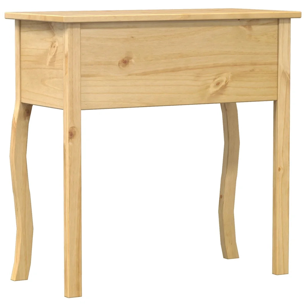 Table console Corona 73x35x73 cm bois de pin massif