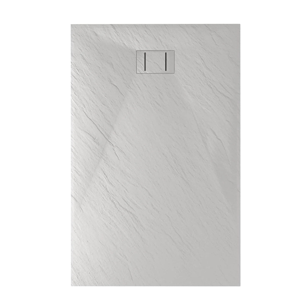 Piatto Doccia 80x140x2 6 CM Rettangolare Bianco Effetto Pietra mod. Blend
