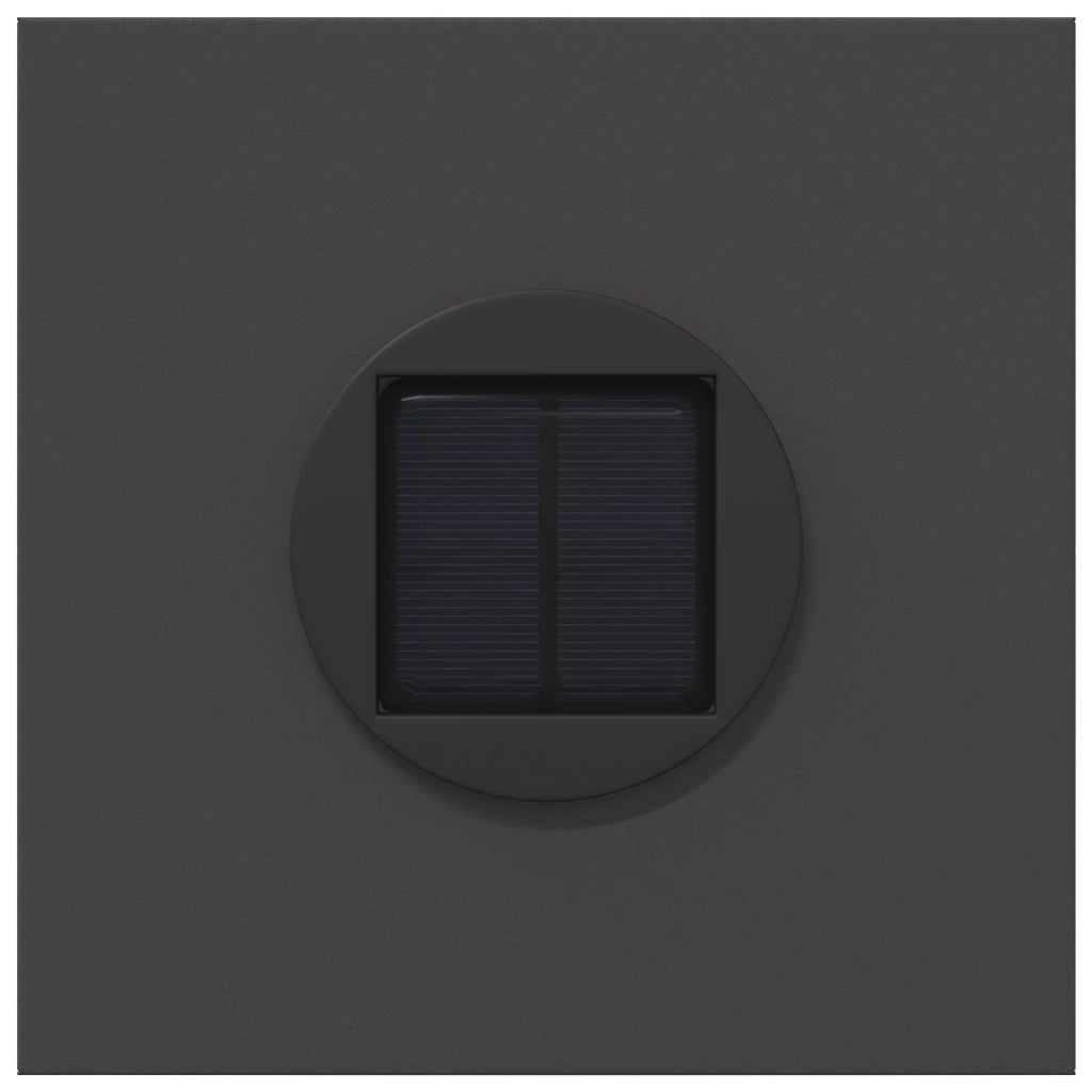 Faro LED solare per sentieri 2 pz Nero CFW2831716