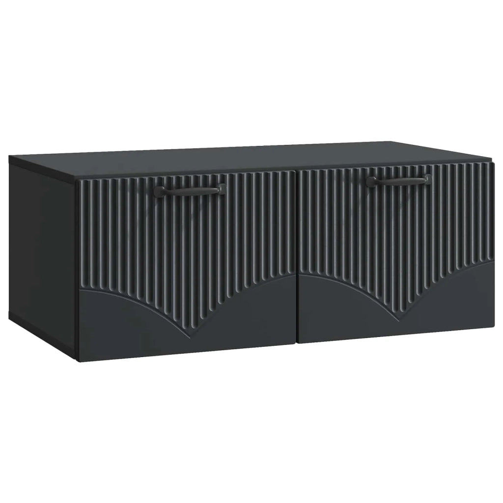 Mobile Porta TV da Muro Nero 78,5 x 41 x 30 cm 899026