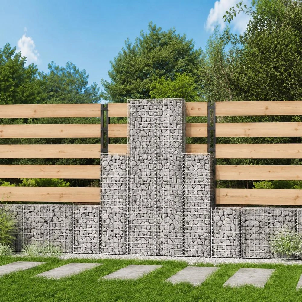 Gabion Set, 6-piece. Galvanized Wire