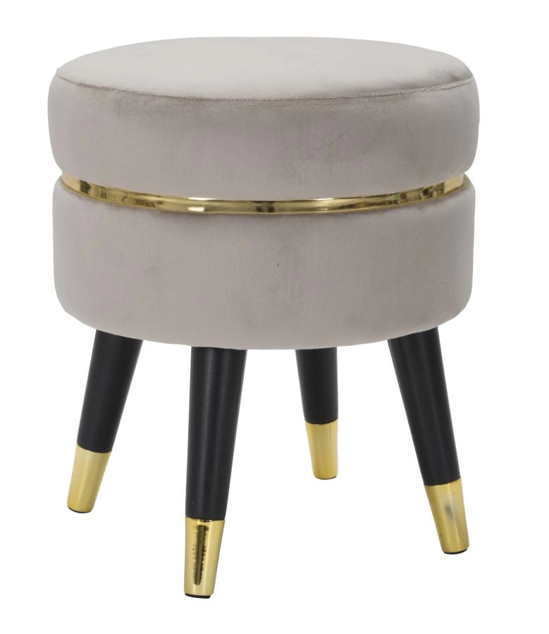 SGABELLO PARIS GRIGIO/GOLD CM � 35X40,5