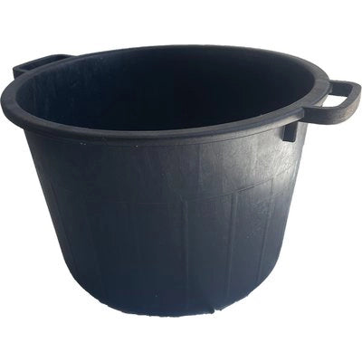 CASSA PORTA MACERIE - FONDO TONDO PE NERO CM 50 H.CM 30 LITRI 40- 3 pezzi