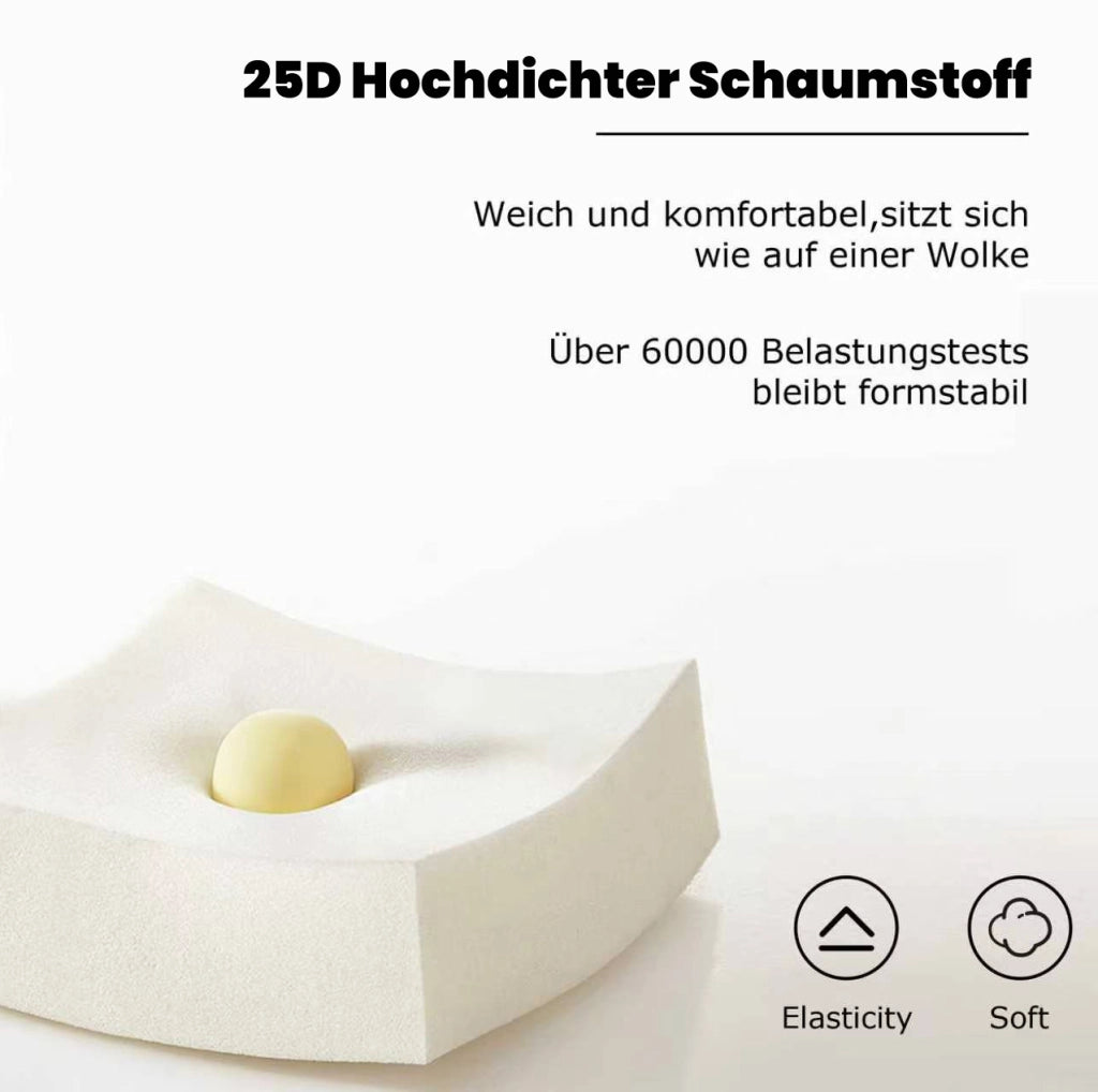 Set di 4 sedie da pranzo in ciniglia grigio e argento