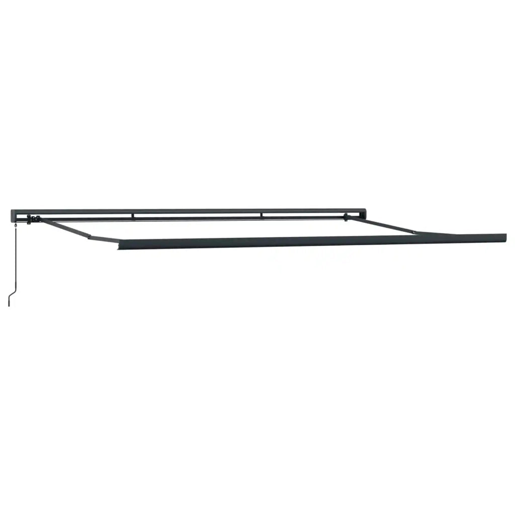 Tenda Retrattile Rosso e Bianco 400 × 300 cm Tela e Alluminio 3420201