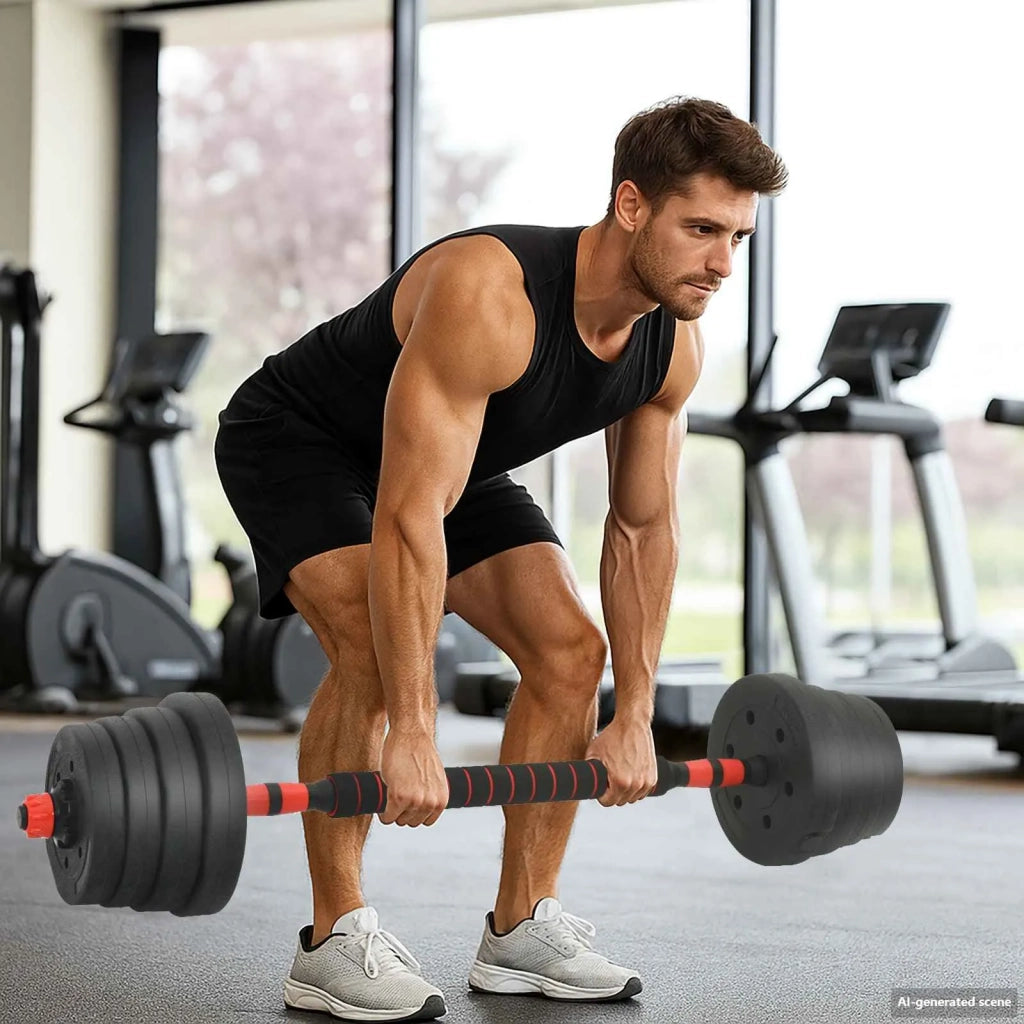 Set di manubri, bilancieri e kettlebell 4 in 1 30 kg CFW4887221