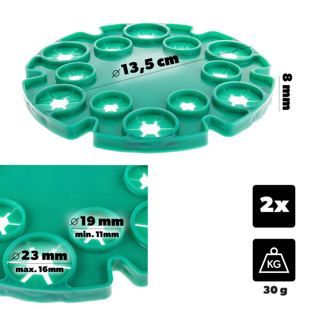 KADAX Set 2 supporti per tutori per piante