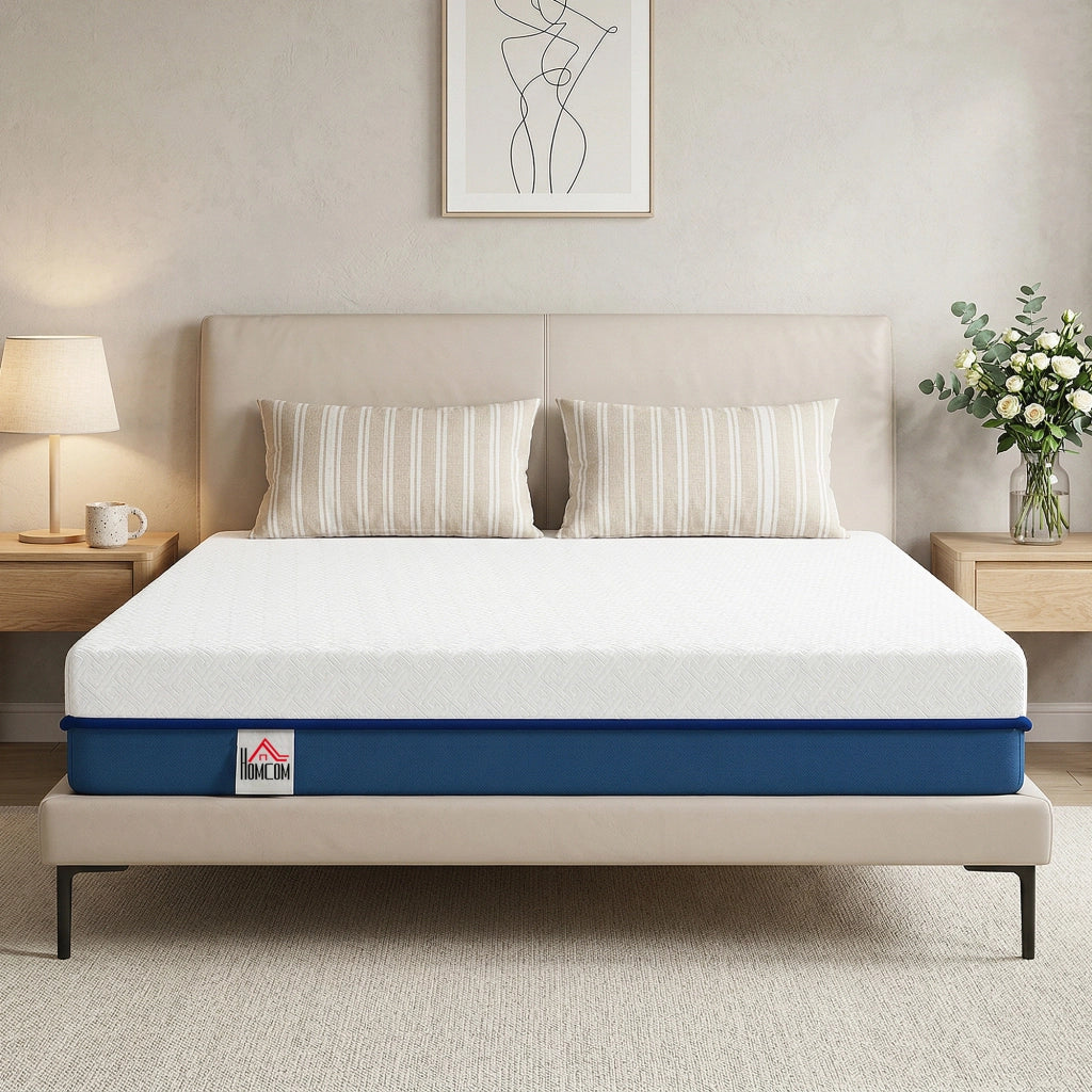 Materasso Viscoelastico con T¨¨ Verde ¨C Minimal ¨C 190x135x20 cm