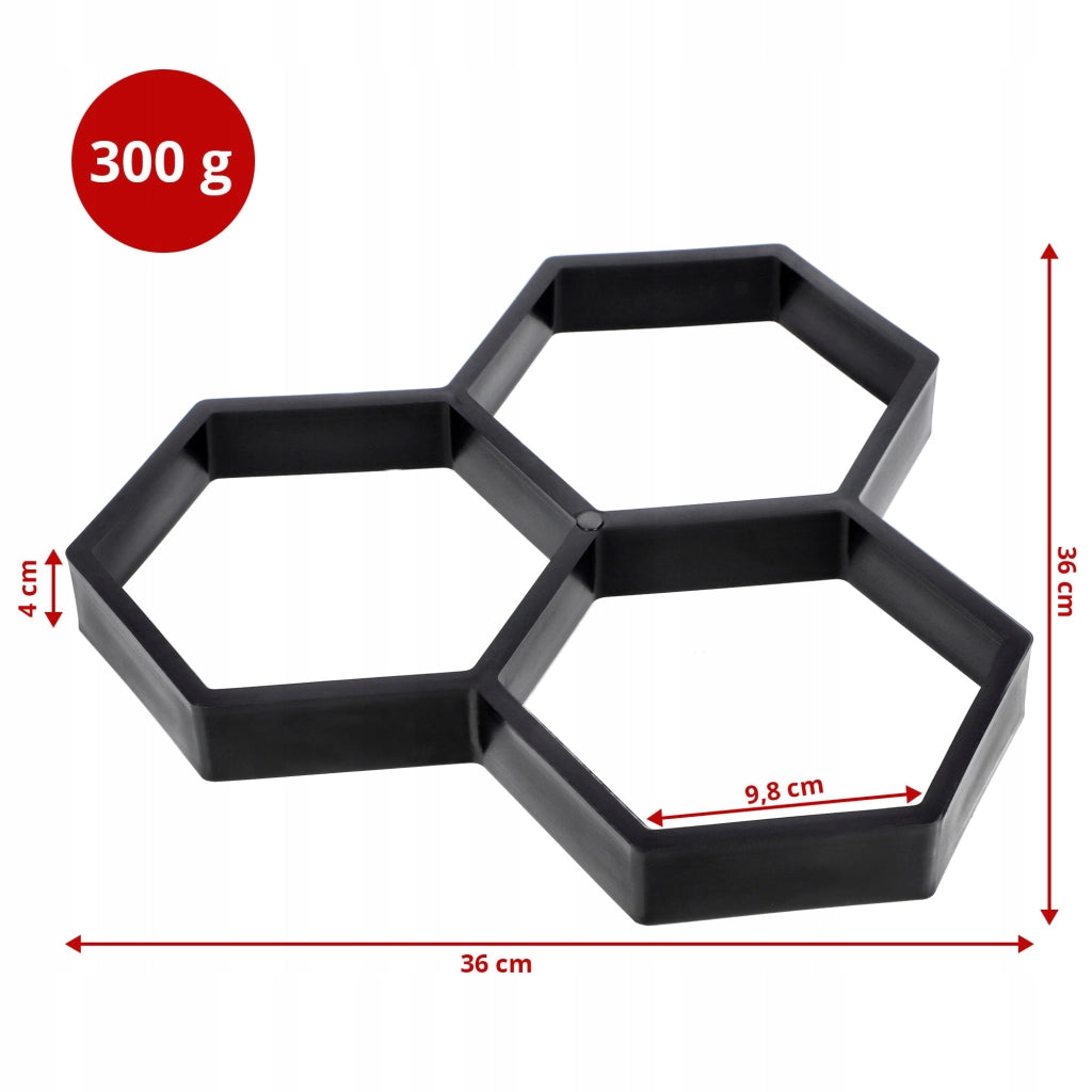 Stampo KADAX per pavimentazione, calcestruzzo, nido d'ape, matrice 36x36cm