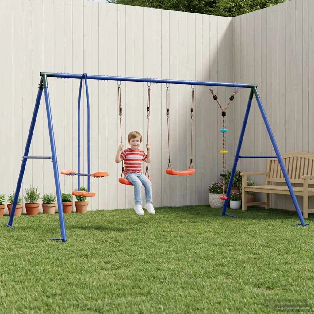 Set di Altalene per Esterni Multicolore Acciaio e PE 3429838