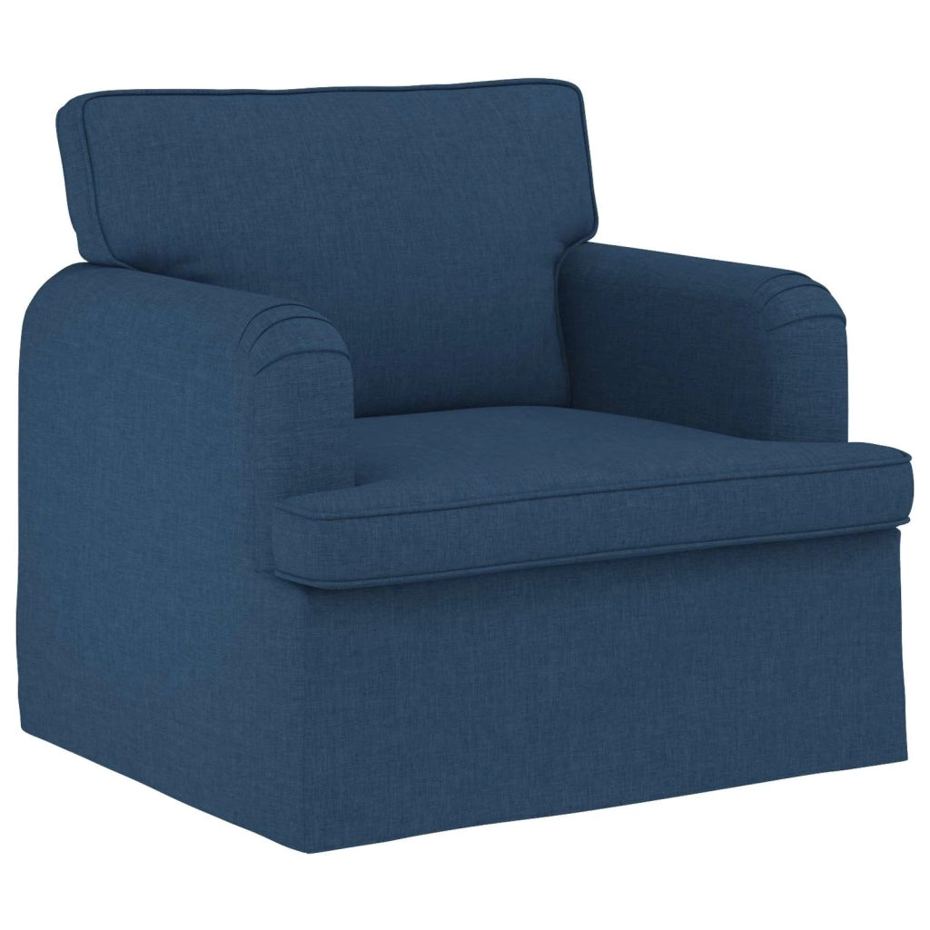 Set di divani 2 pcs Blu 201 x 80 x 85 cm Tessuto 3407610