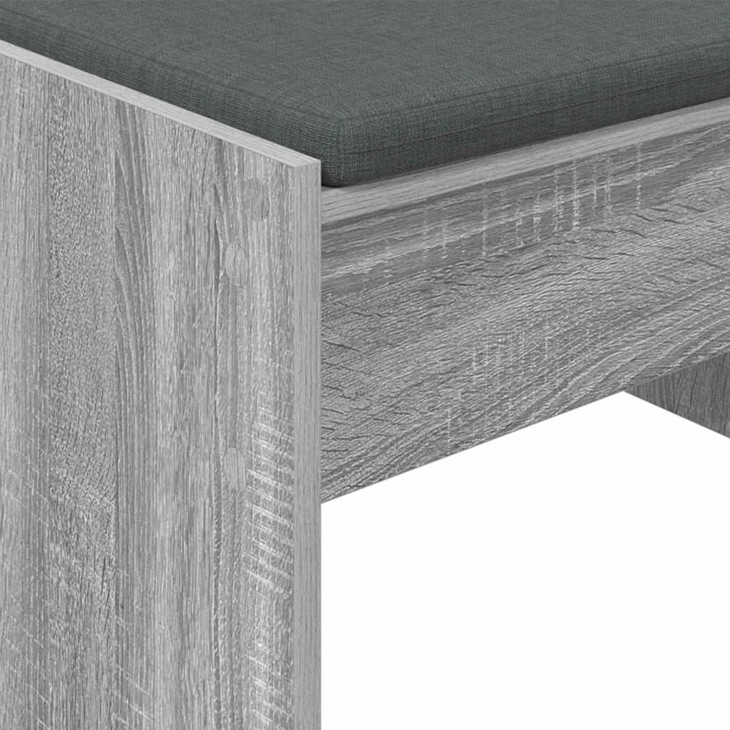 Panca per ingresso con cuscino Grigio Sonoma 103 x 38 x 40 cm 891565