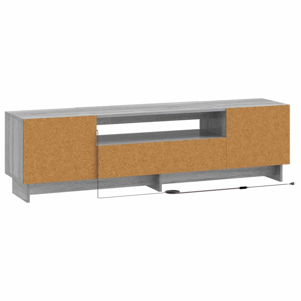 Mobile TV LED EDE 153 x 35 x 43 cm Sonoma grigio 896031