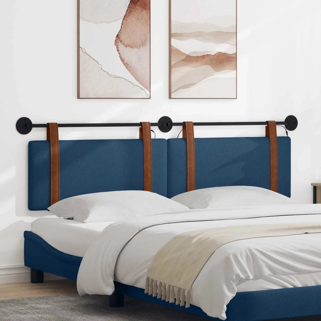 Testiera | Testata sospesa Con luce LED Blu PU Antico