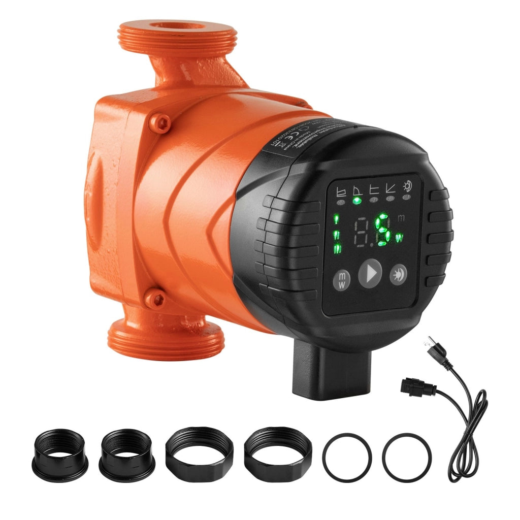 Pompa di circolazione in ghisa LPS25-4BP/130 per riscaldamento domestico, 42 LPM 22W prevalenza 4 m, silenziosa e compatta