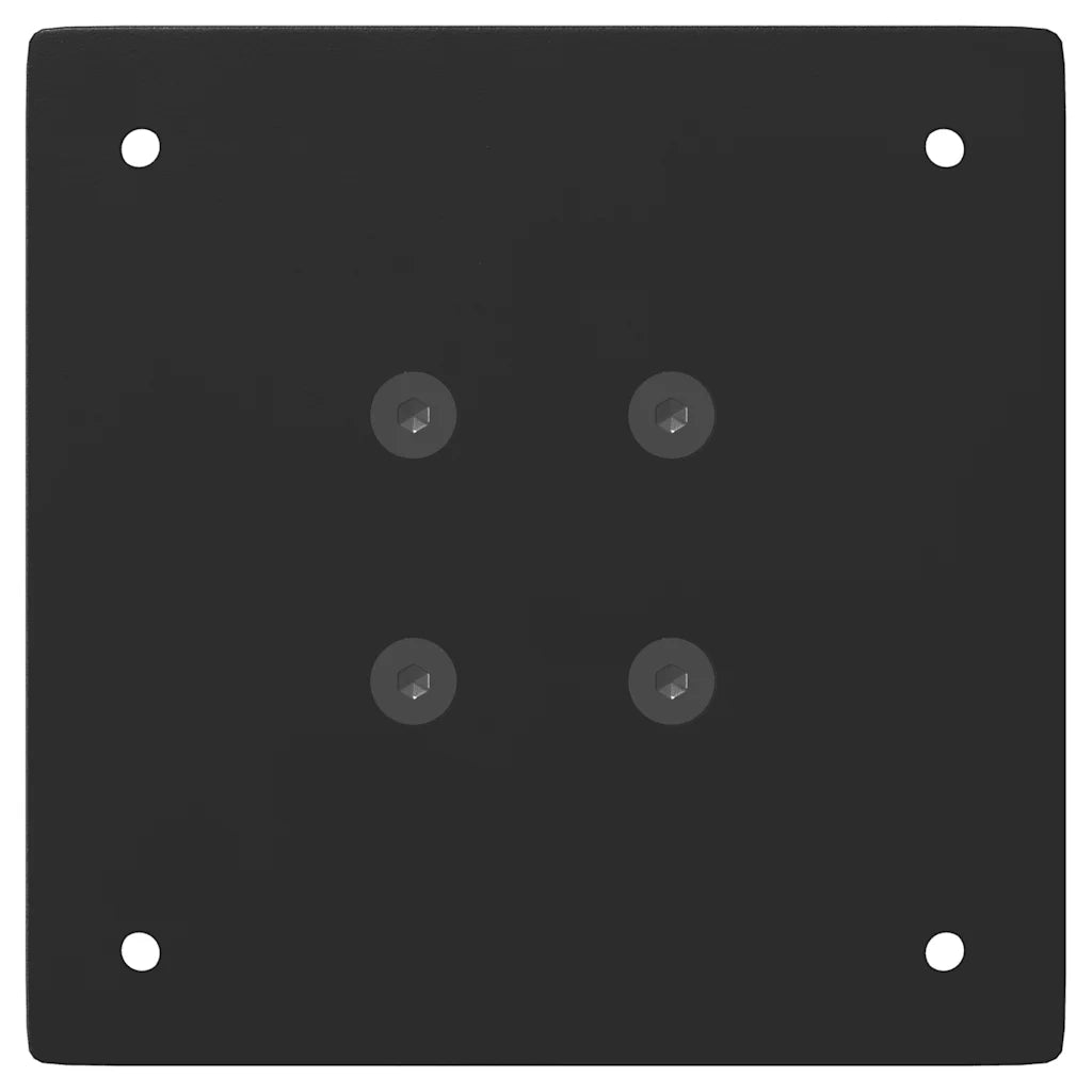 Pieds de table console 4 pièces Noir 72 cm Acier