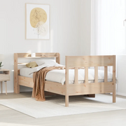Letto senza Materasso-Struttura Letto 75x190 cm in Legno Massello Pino 109160