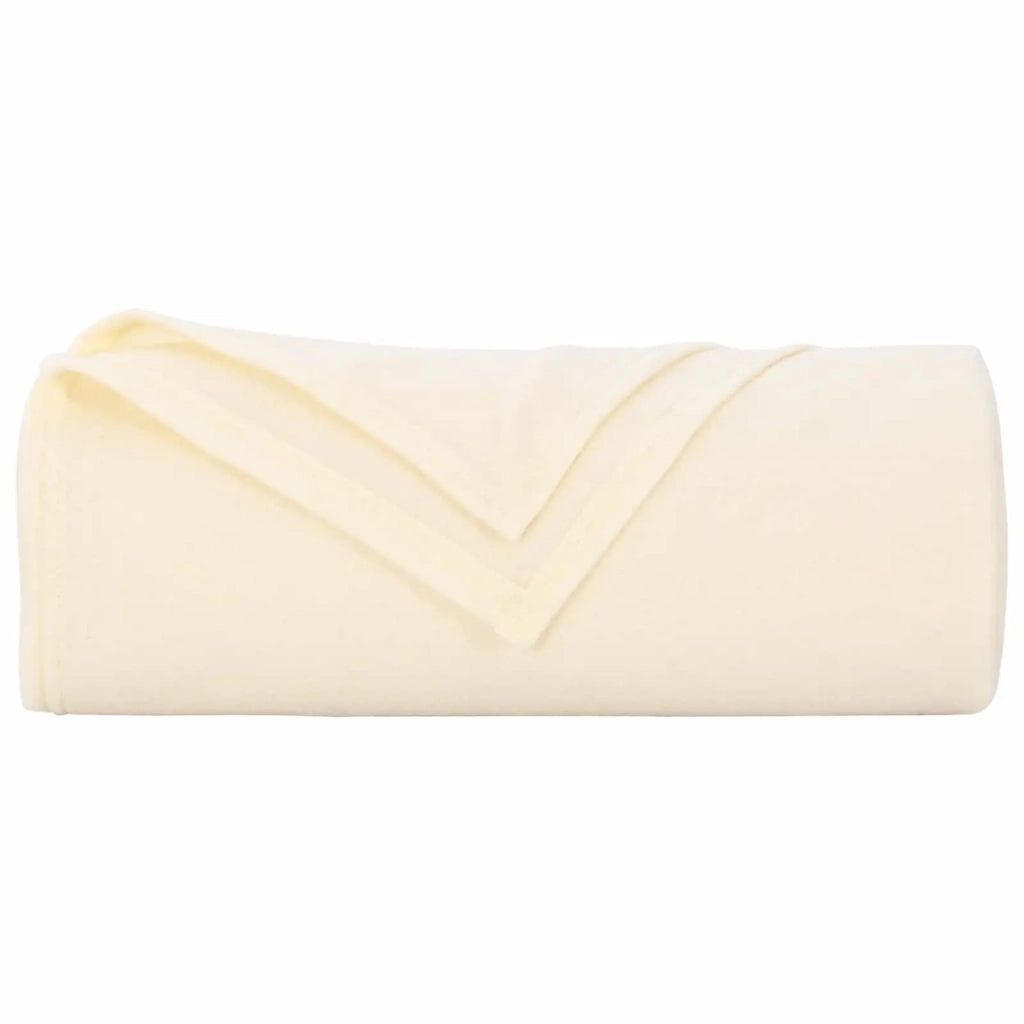 Coperta Crema 210 x 140 cm Panno 42017125