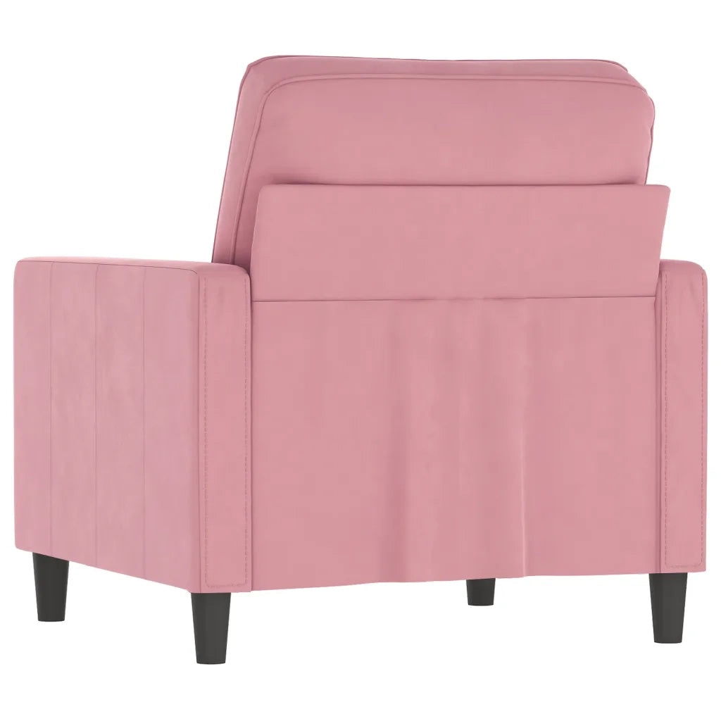 Poltrona Rosa 60 cm Velluto 359182