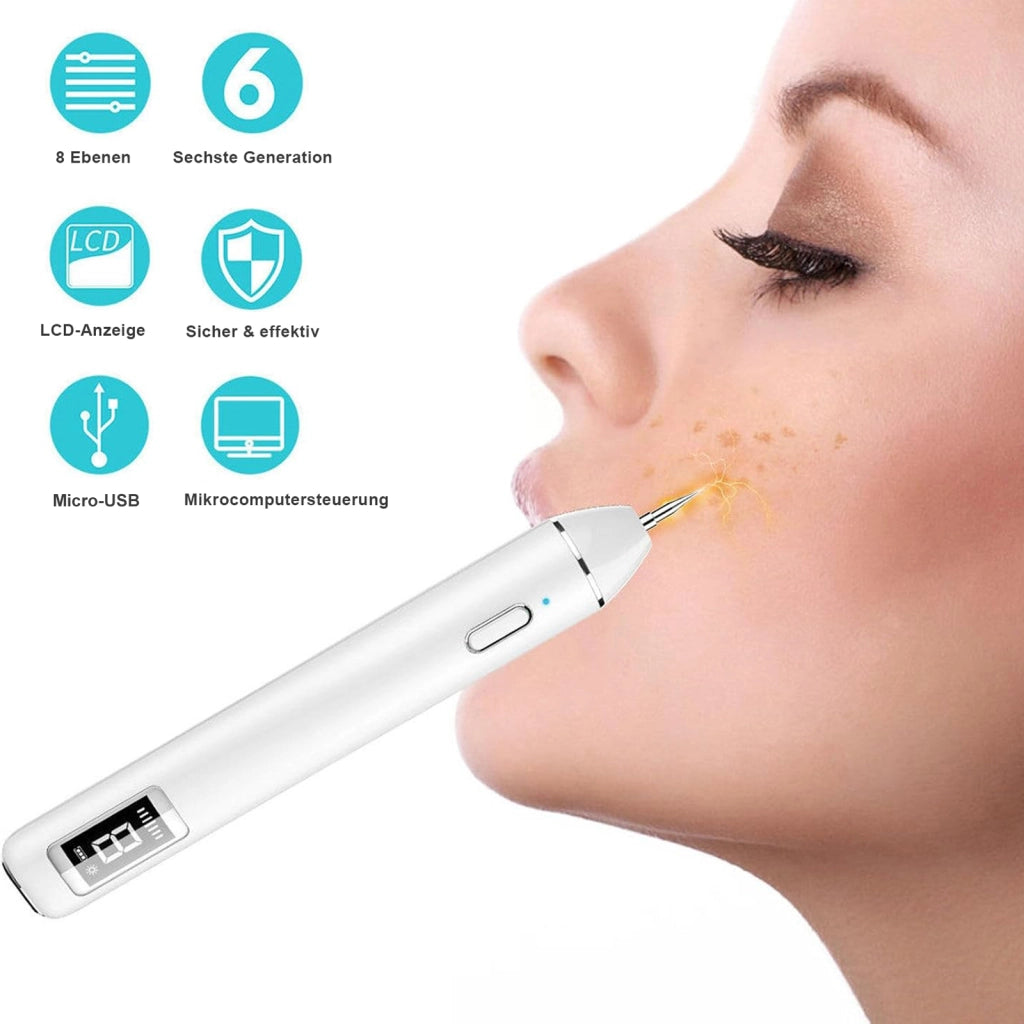 Strumento cosmetico laser bianco con LCD e 8 livelli