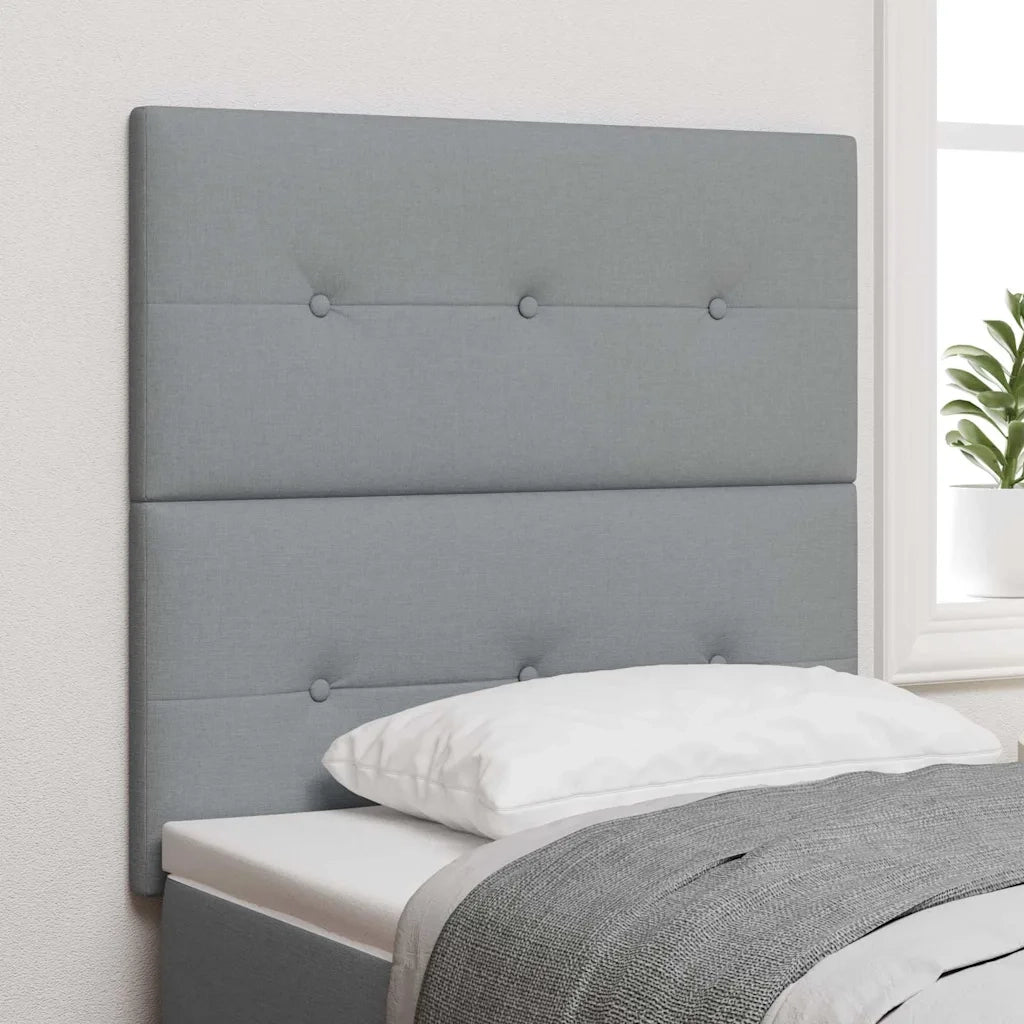 Testiera con testiera Grigio chiaro 100 cm Pelle Sintetica 3337808