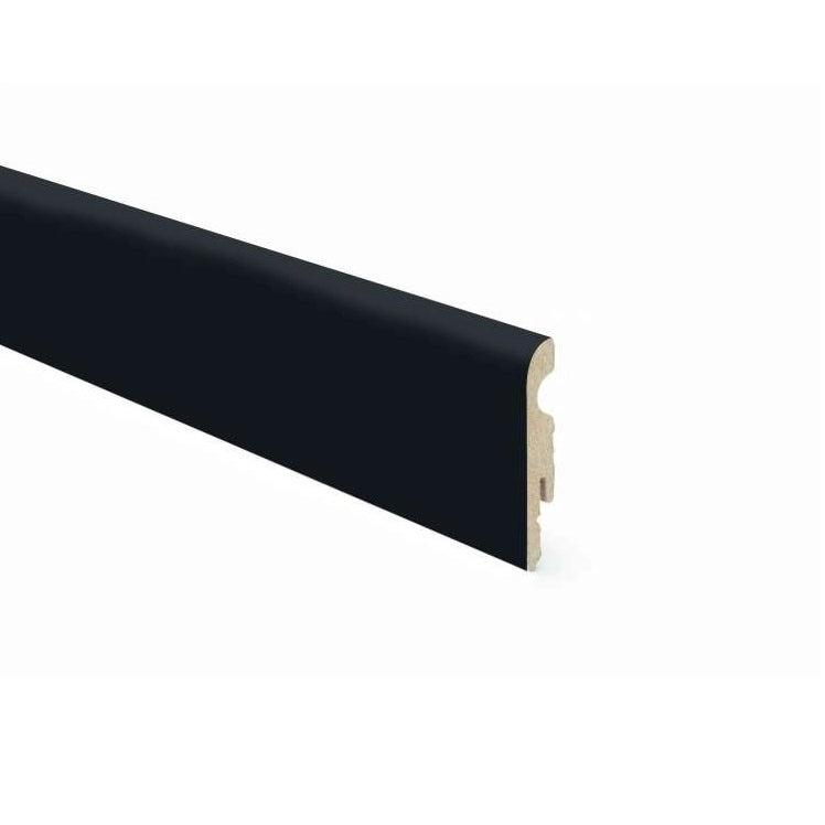 BATTISCOPA MDF 80X10X2400MM NERO