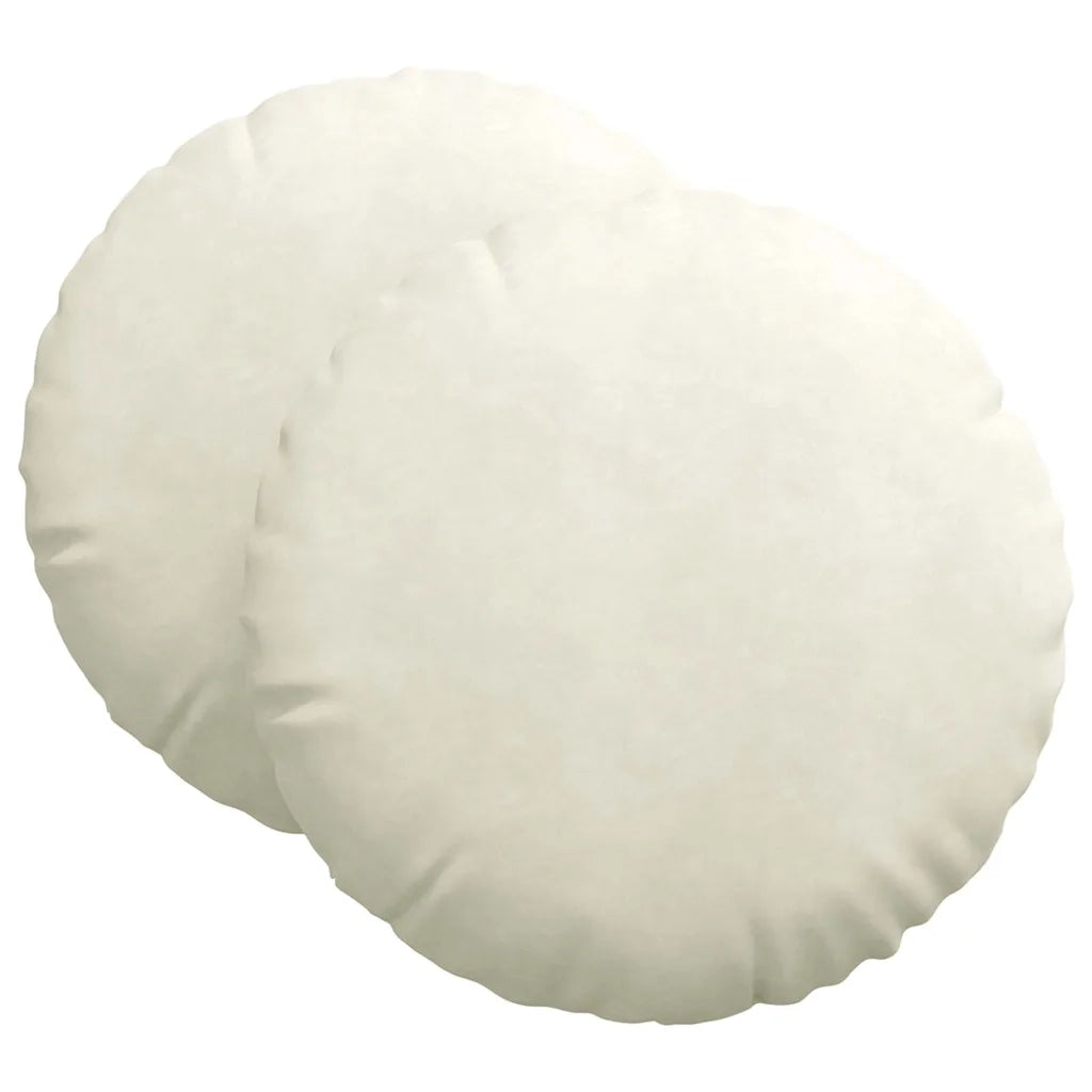 Cuscini per Seduta 2 pz | Cuscini per sedie Crema ?60 x 21 cm Velluto