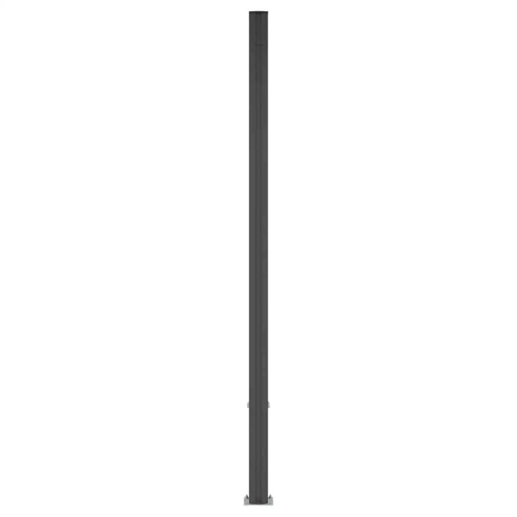 Pannello di Recinzione WPC e Alluminio Nero 42039054