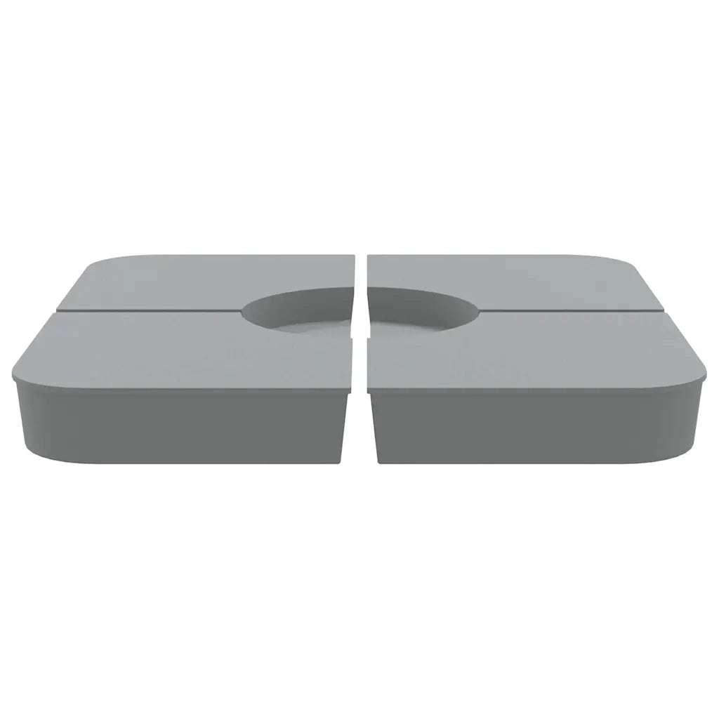 Set Base per Ombrellone 4 pz con Supporto a Croce 100 kg PP CFW9159823