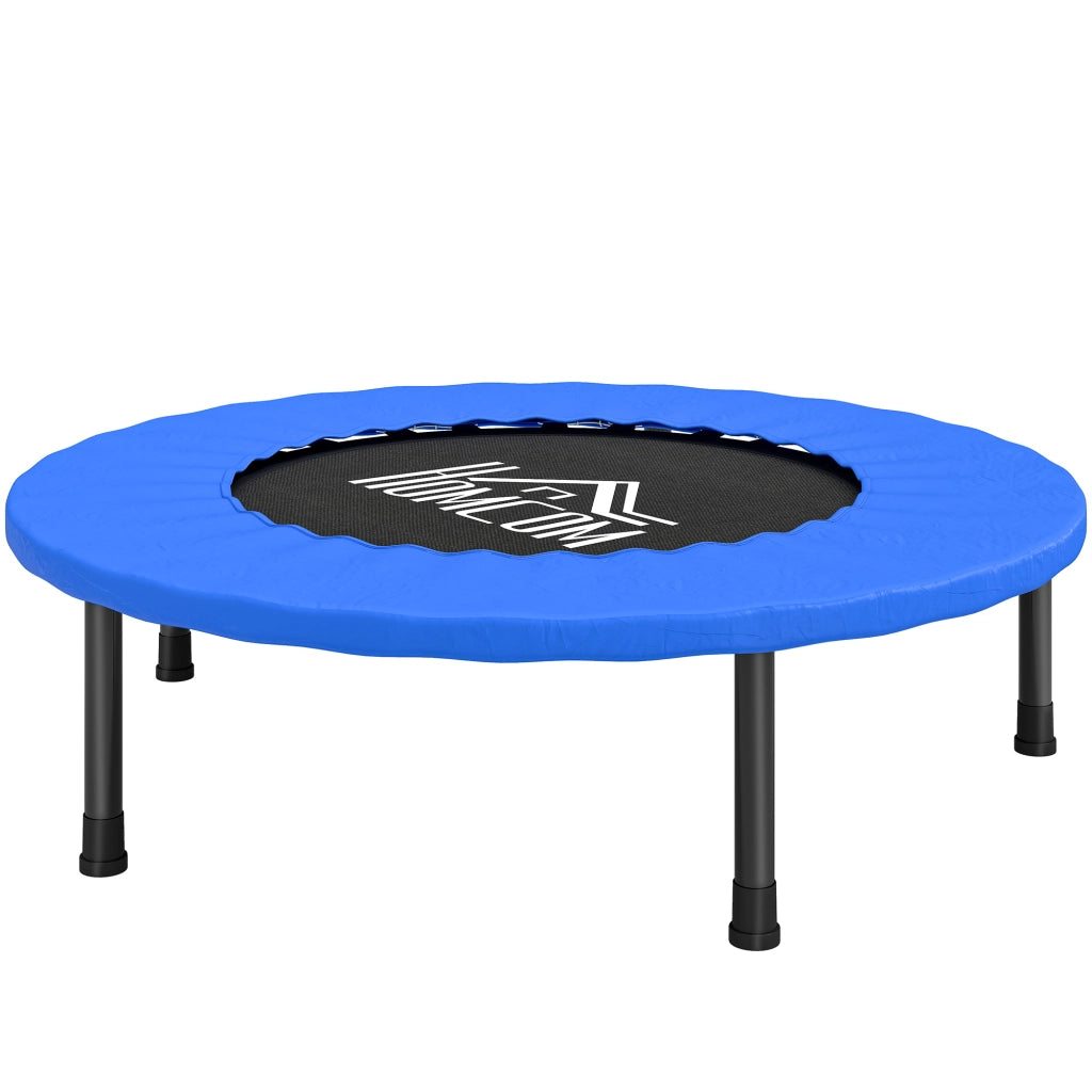 Trampolino Fitness Elastico 81 cm ¨C Zephmum ¨C Acciaio 28 Molle Nero Blu 81x81x22,5 cm