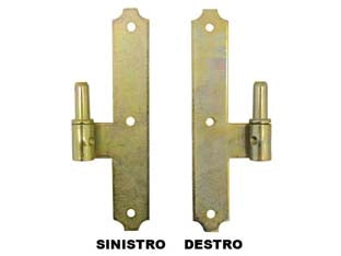 CARDINE A LEGNO PER BANDELLA SU LAMA A FILO- - mm.180x30 DX interasse mm.54 - 12 pezzi