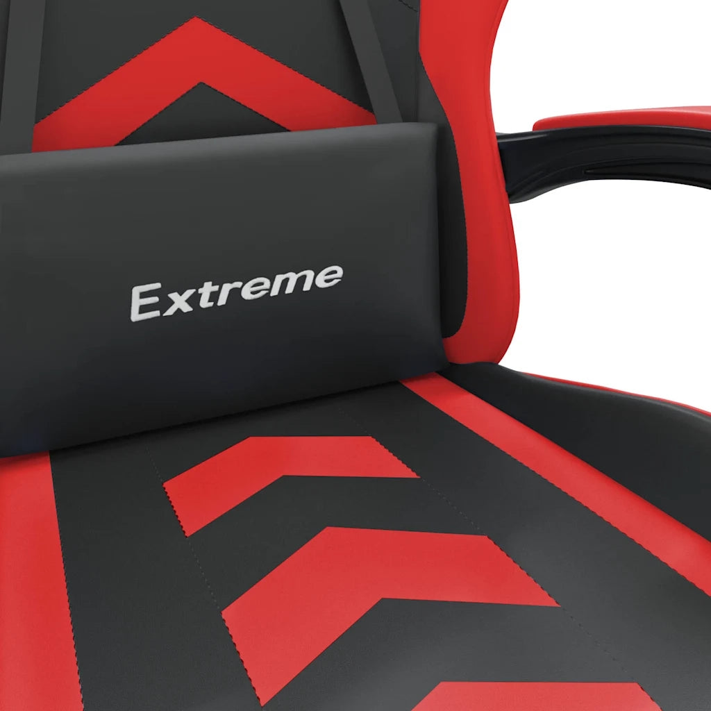Sedia da Gaming Nera e Rossa in Similpelle 3143891