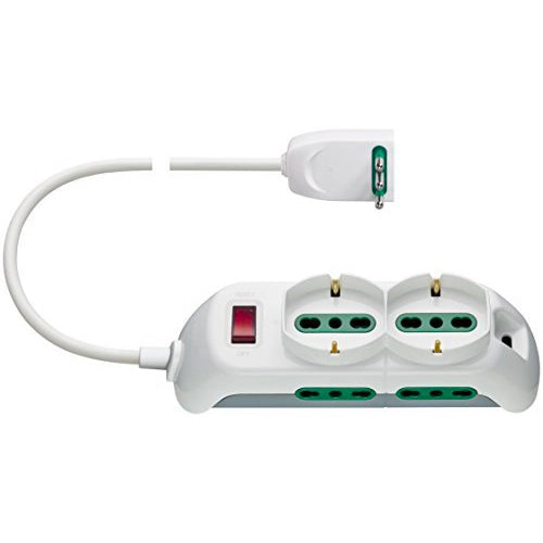 Presa 2 univers.+4P17/11+SPB11+cbe bianco