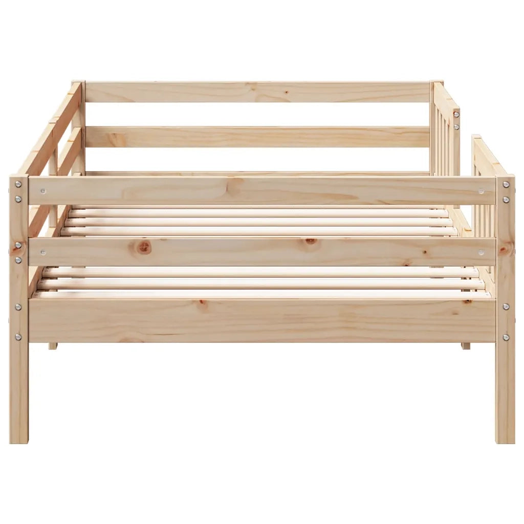 Letto senza Materasso-Struttura Letto 90x190 cm in Legno Massello di Pino 803722