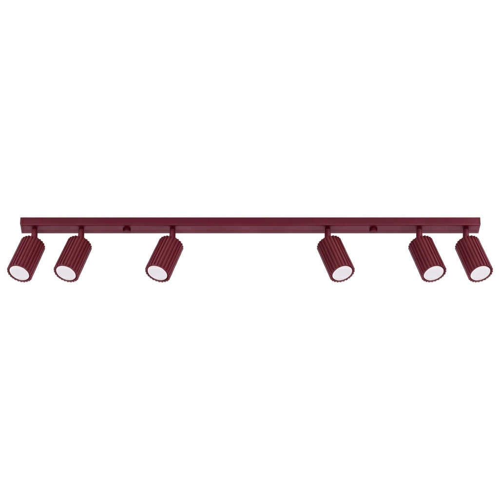 Plafoniera KARBON 6L bordeaux