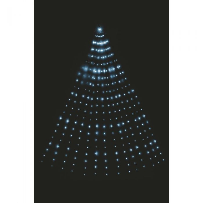 MANTELLO 600 MICROLED ESTERNO BIANCO FREDDO IN PLASTICA RAME E VETRO