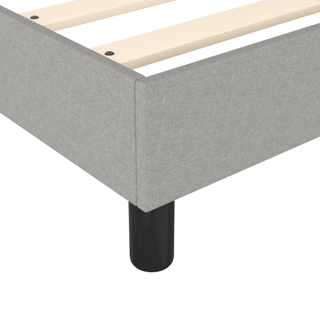 Giroletto a Molle con Materasso Grigio Chiaro 80x200 cm Tessuto 3144375