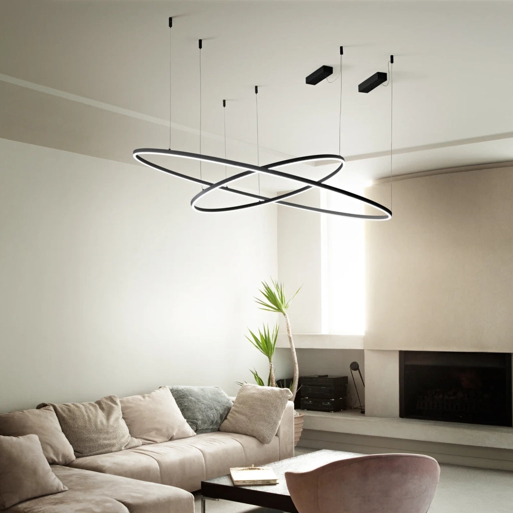 Lampada a sospensione Oracle D150 81W luce calda Bianco Ideal Lux