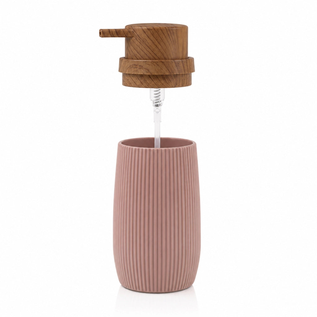 Dispenser sapone liquido rosa cipria Blob