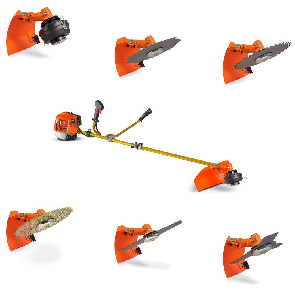 Airus 620 - Decespugliatore Multifunzione a scoppio 6 in 1 Motore 2 Tempi con 3 Dischi 2 Lame e Tesina batti e vai