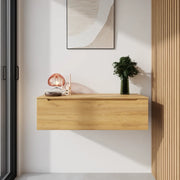 Cassettone scorrevole 90cm rovere chiaro chiusura soft-close | Bako