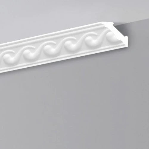 ml *** STOCK *** Pacco da 96ml di cornice decorativa in polistirene compatto XPS 55X55x2000 LD18G