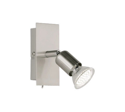 Faretto Spot Led a Parete Acciaio Moderno 12 cm Nimes GD Trio